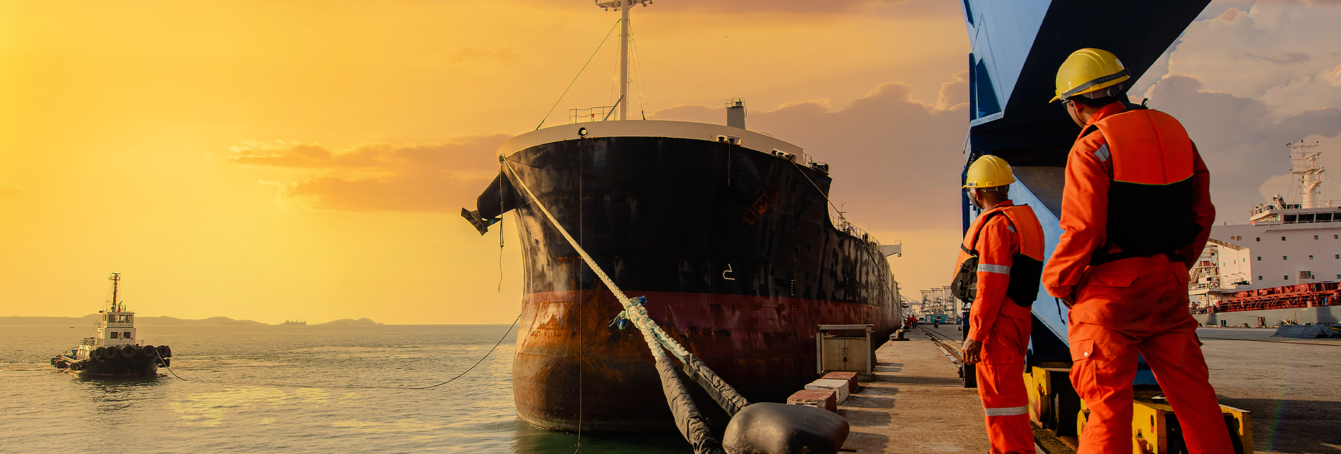 marine-cruise-logistics-ship-docked-at-sunset