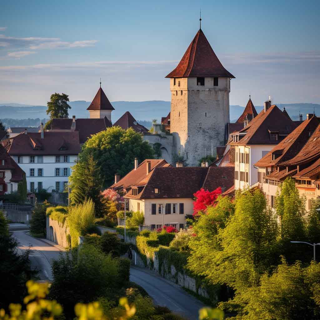 avenches-switzerland-historic-town-tower