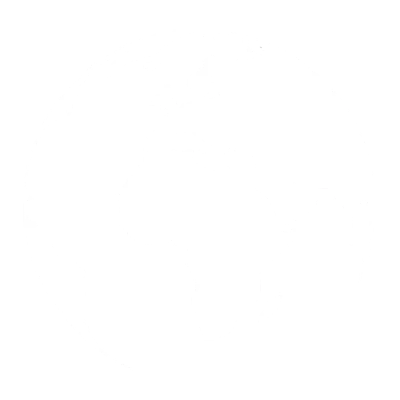 Stylized black-and-white globe illustration showing Europe, Africa, and parts of Asia